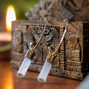 Brinco de Selenita (Dourado)