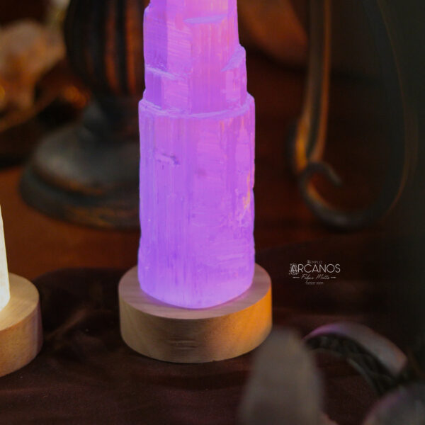 Base de Madeira com Led Colorida - Imagem 2
