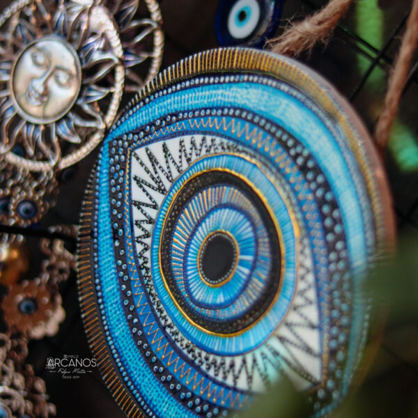 Mandala Olho Grego com Dourado (mod2) - Imagem 2