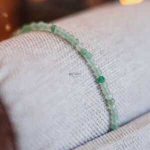 Pulseira Quartzo Verde - Prata Nobre