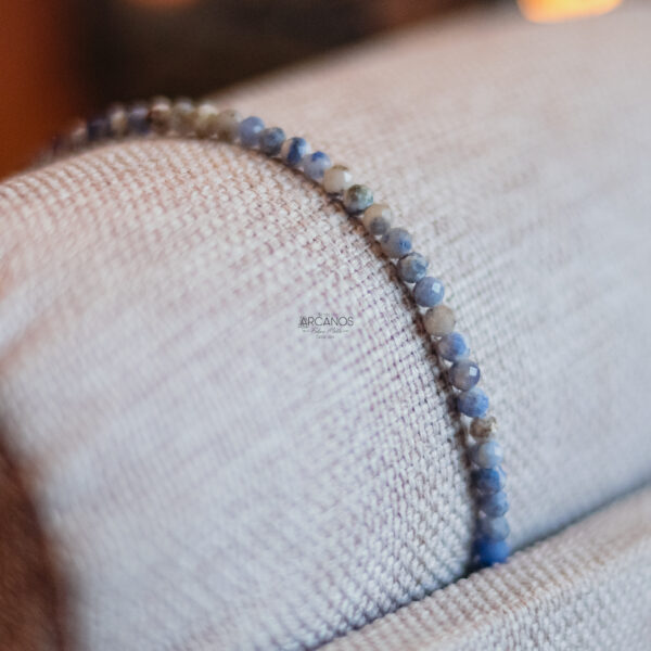 Pulseira Sodalita - Prata Nobre