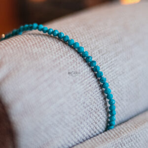 Pulseira Turquesa  - Prata Nobre