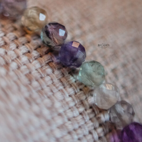 Pulseira Fluorita - Prata Nobre - Imagem 2