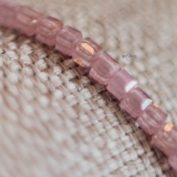 Pulseira Quartzo Rosa - Prata Nobre - Imagem 2