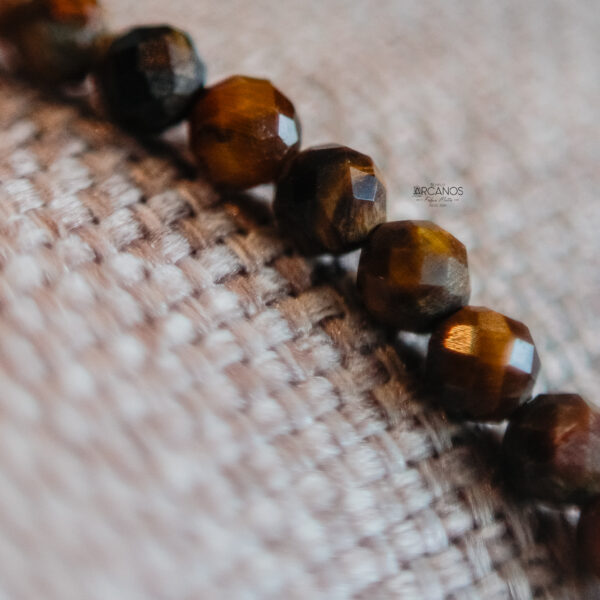 Pulseira Olho de Tigre   - Prata Nobre - Imagem 2