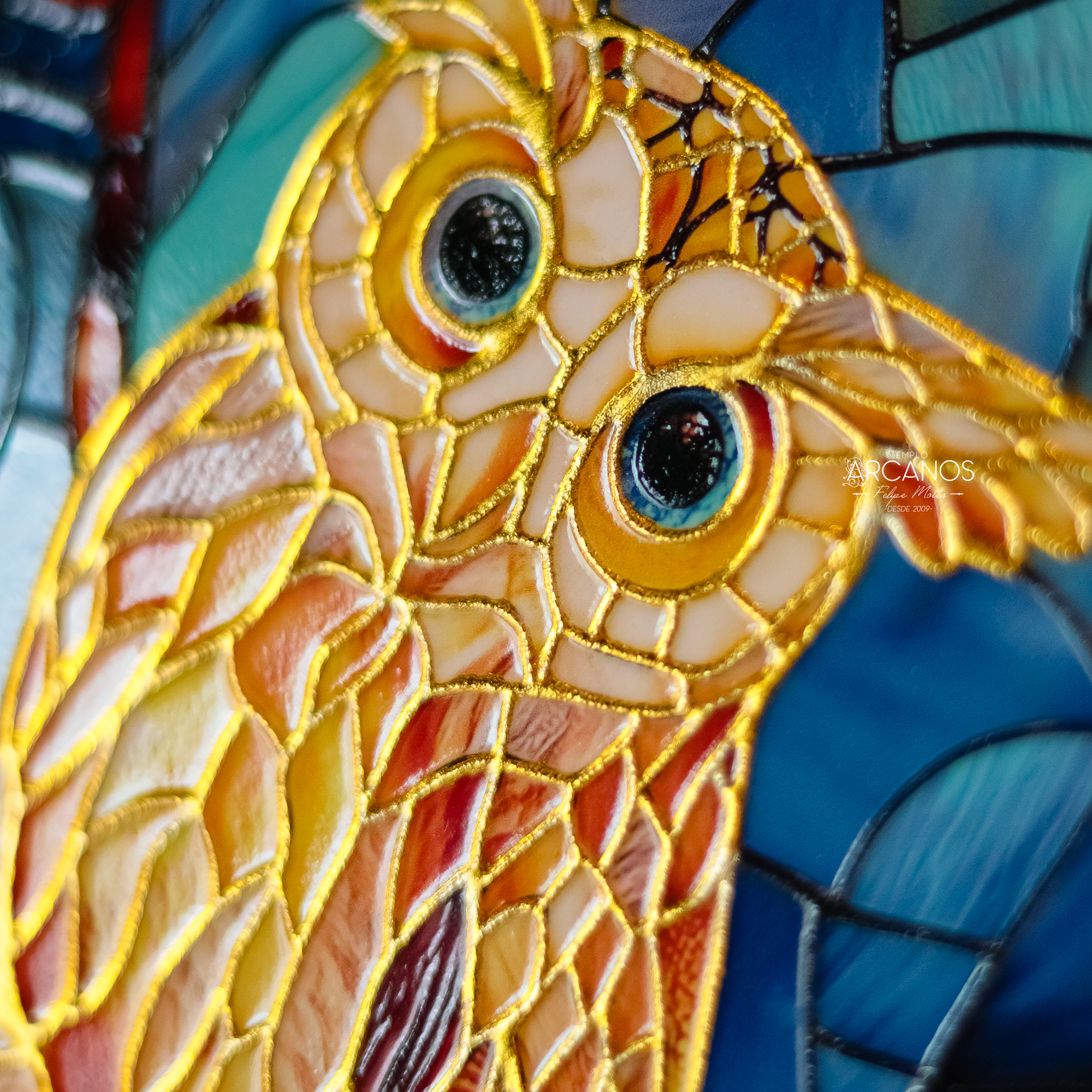 Mandala Coruja com Dourado (Mod 3) - Imagem 3