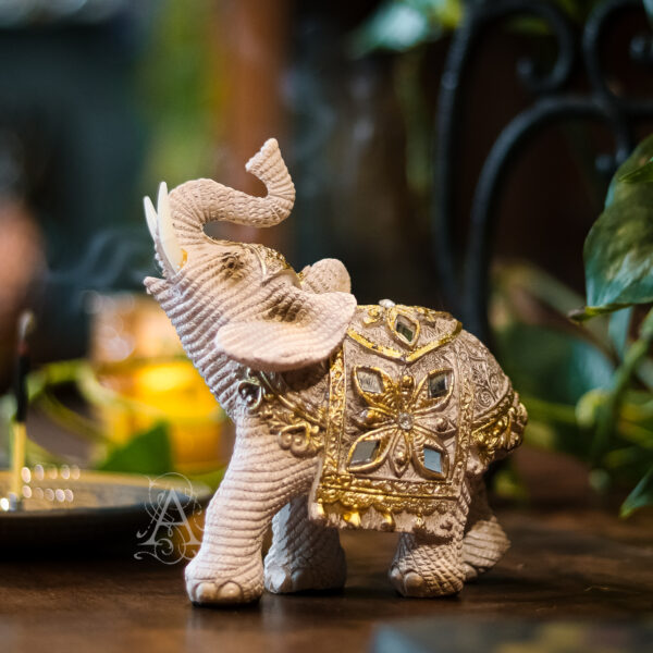 Elefante Indiano Espelhado (Branco)